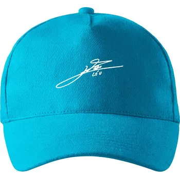 Kšiltovka Unisex kšiltovka s podpisem Messiho, Barva Tyrkysová 44, Velikost 19×11 cm , Canvas Kšiltovka Bezvatriko.cz 3095