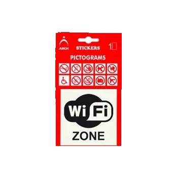samolepka Ing. Libor Macalík - ARCH Informační samolepka Wi-Fi ZONE (8 x 8 cm)
