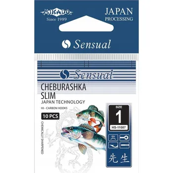 Rybářský háček Háčky Mikado Sensual Cheburashka Slim Barbed, 10 ks