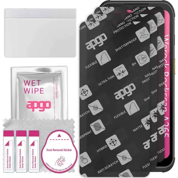 Pouzdro na mobilní telefon 3x MATNÉ Hybridní Sklo pro Werock Rockscan A265, alternativa tvrzeného skla