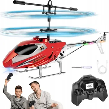 RC model auta DÁLKOVĚ OVLÁDANÝ HELIKOPTÉRA RC LETADLO HRAČKA NA OVLÁDÁNÍ Červená
