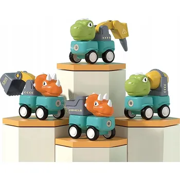 ostatní stavebnice Stavebnice - autíčko hračka pro děti - dinosauři - sada 58 ks