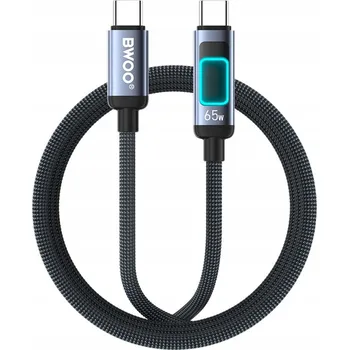 Datový kabel Kabel BWOO USB-C - USB-C 1 m černý