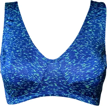 Podprsenka Dámská sportovní podprsenka modro-zelená 159 Velikost: 85C