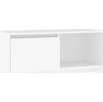 Televizní stolek TV stolek se zásuvkami 90x35x40 cm bílý