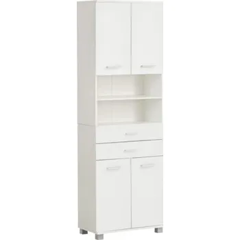 Koupelnový nábytek Koupelnová skříňka vysoká Möbelpartner Palermo bílá 59,8 x 180,9 x 32,6 cm