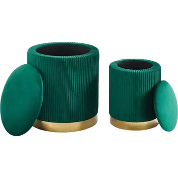 Taburet Taburety sada 2 ks. zelené P4-FXJG