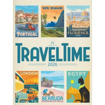 Cestování Travel Time - Reise-Plakate Kalender 2026 (DE)