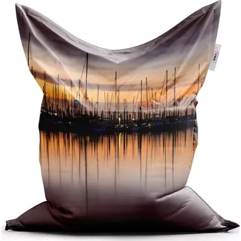 Sedací pytel Sablio Sedací vak Classic Večerní přístav - 200x140 cm