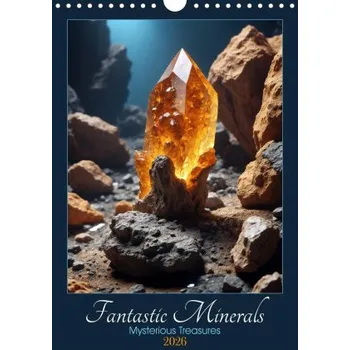 Diář Fantastic Minerals - Mysterious Treasures (Wall Calendar 2026 DIN A4 portrait), CALVENDO 12 Month Wall Calendar (EN)