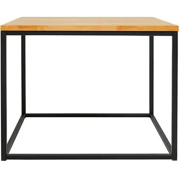 Konferenční stolek Moderní malý konferenční stolek 69 s dřevěnou deskou Aroz - Black Red White - BRW Přírodní Akát 69x53 cm