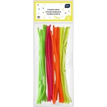 Set školních potřeb Druciki kreatywne neonowe 30cm 32szt
