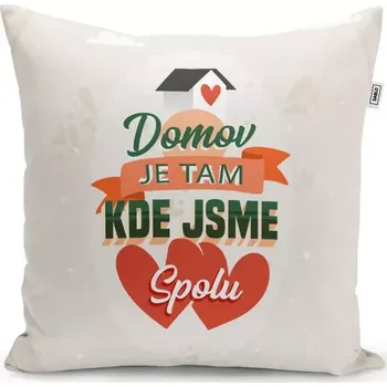 Polštář Sablio Polštář Domov 2: 40x40 cm