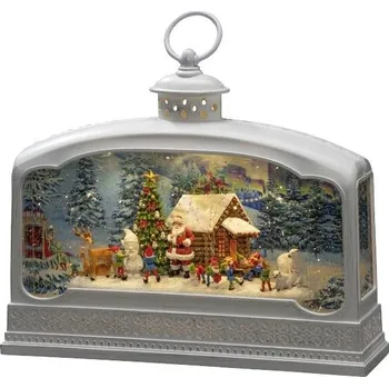 Dekorativní svítidlo Konstsmide 4290-200 LED svítilna Ježíšek se zvířaty teplá bílá LED bílá naplněné vodou, časoměřič