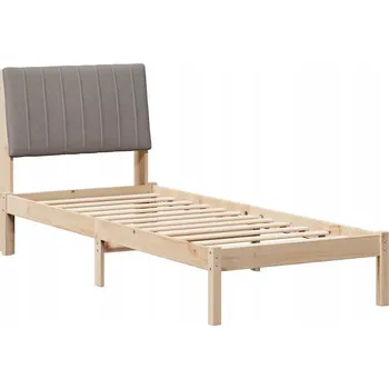 Postel Rám postele s čelo Hnědá 80 x 200 cm Masivní borové dřevo