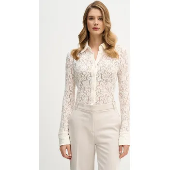 Pánská košile Košile Sisley 508SLQ0A1 béžová 01X, vel. M