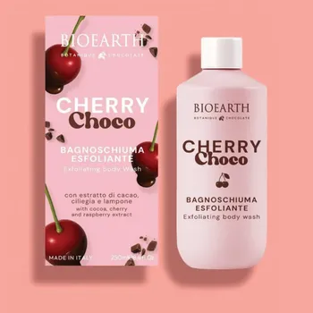 Sprchový gel BIEOARTH Cherry Choco sprchový gel a peeling 2v1 250ml