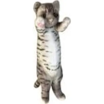 plyšák Kot stojący ciemno-szary 25cm