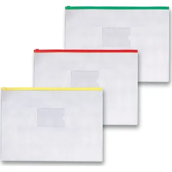 Kapsa FolderMate na zip - A4, transparentní, mix barev