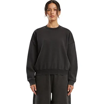 Dámské tričko Build Your Brand Dámské Vintage Heavy mikina bez kapuce Barva: black, Velikost: 3XL G_BY301