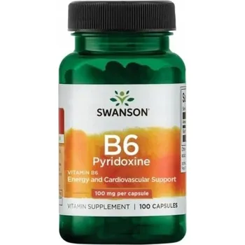 Doplněk stravy Swanson Vitamin B6 100 mg kapsle 100 ks