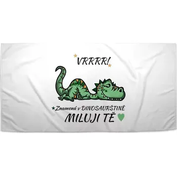 Osuška Sablio Ručník Dinosaurus - 50x100 cm