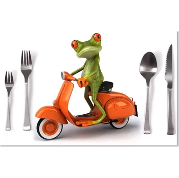 prostírání Sablio Prostírání Žába na motorce: 40x30cm