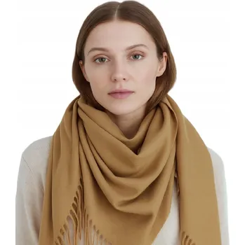 Šála Agrafka šála béžová 110 cm - dámská