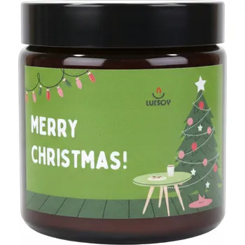 Svíčka SÓJOVÁ SVÍČKA PŘÍRODNÍ VÁNOČNÍ - VŮNĚ CHRISTMAS PUNCH 120ML