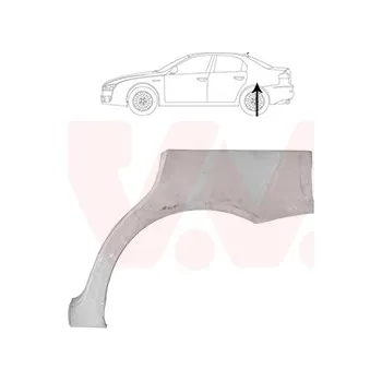 Blatník karosérie Boční stěna VAN WEZEL 0160147