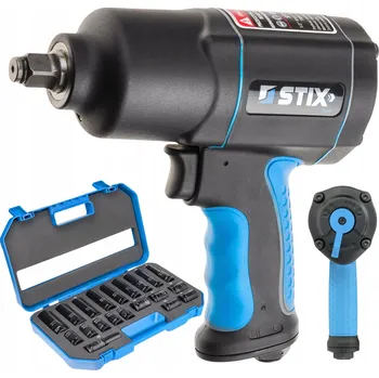 Pneumatický rázový utahovák 1900 Nm STIX STT-19 + Rázové hlavice 10-22 mm