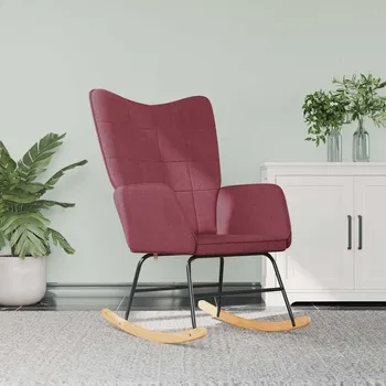 Křeslo zahrada-XL Houpací křeslo vínové textil 328015