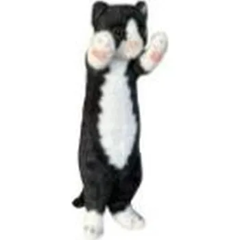 plyšák Kot stojący czarno-biały 25cm