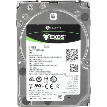 Interní pevný disk SEAGATE EXOS 10E2400 1.8TB 10K 256MB SAS-3 2.5" HDD ST1800MM0139