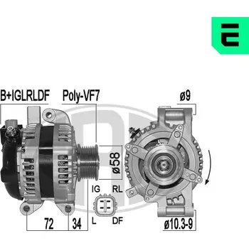 Alternátor Alternátor ERA 209534A