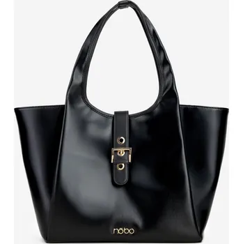 Kabelka Shopper taška s přezkou NOBO BAG6010-020 Barva: Černá, Velikost: ONE SIZE