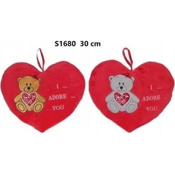 Polštář Polštář Srdce Medvídek I Adore You 2 - 30cm VALENTÝN