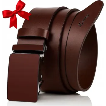 Opasek Pánský ke kalhotám Pásek AUTOMATIC elegantní hnědý 95 cm