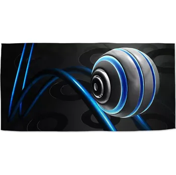 Osuška Sablio Ručník Modrá koule - 50x100 cm