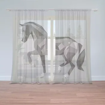 Záclona Sablio Záclony Kůň: 2ks 150x250cm