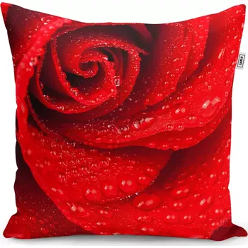 Polštář Sablio Polštář Květ růže - 40x40 cm