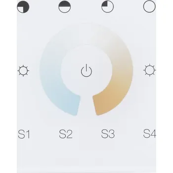 ZigBee nástěnný ovladač - řízení CCT, 1 zóna, AC napájení
