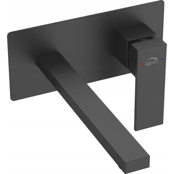 Vodovodní baterie Umyvadlová baterie pod omítku Laveo Kvadrato černá