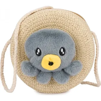 Kabelka Malá dívčí kabelka s motivem chobotnice, pletená, letní, Agrafka, univerzální velikost