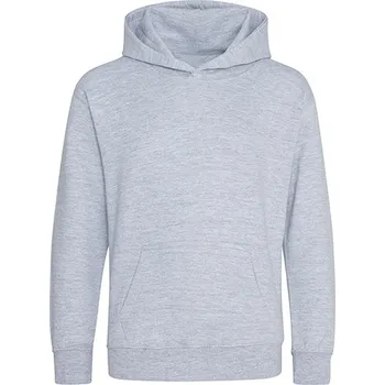 Chlapecká mikina Just Hoods Dětská mikina s kapucí v bio kvalitě Barva: heather grey, Velikost: 12/13 (XL) G_JH201K