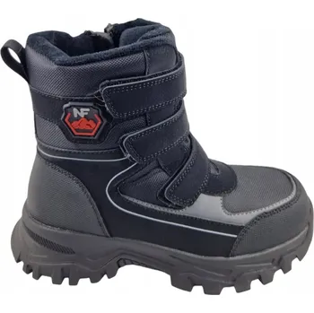 Pracovní obuv Dětské sněhule na suchý zip NEWS 25DZ23-9488 černé, velikost 35