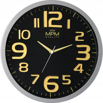 Hodiny Nástěnné hodiny MPM Quality žluté 30,5 cm