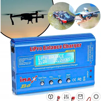 NABÍJEČKA AKUMULÁTORŮ LI-PO IMAX B6 80W + ZDROJ LIPO NIMH BALANCER