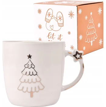 Vánoční hrnek 360 ml bílý | Stromeček
