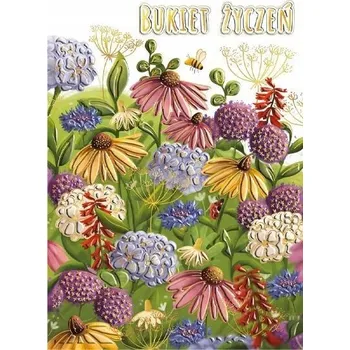 Obraz Přání ke jmeninám, narozeninám 12,5 x 17,6 cm